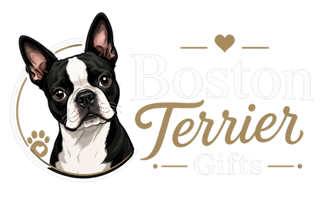 Boston Terrier Gifts uk light logo