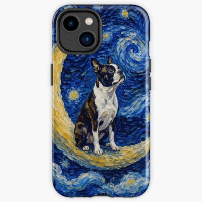 Boston Terrier Signature Illustration Phone Case