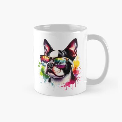 Boston Terrier Graphic Artwork Mug