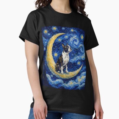 Boston Terrier Retro Illustration T-shirt