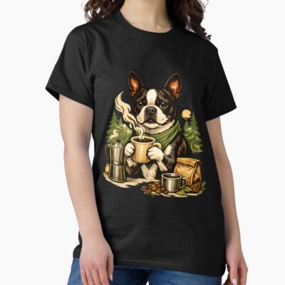 Boston Terrier Minimalist Artwork T-shirt