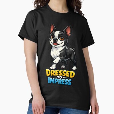 Boston Terrier Heritage Illustration T-shirt