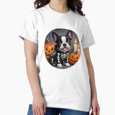 Boston Terrier Graphic Style T-shirt