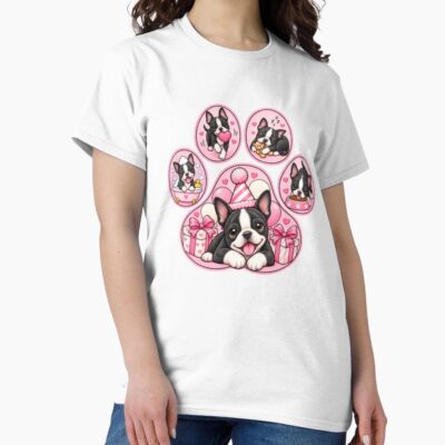 Boston Terrier Vintage Artwork T-shirt