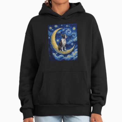 Boston Terrier Retro Illustration Hoodie