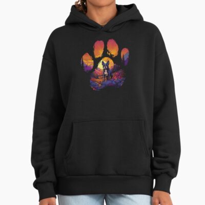 Boston Terrier Aesthetic Artwork Hoodie