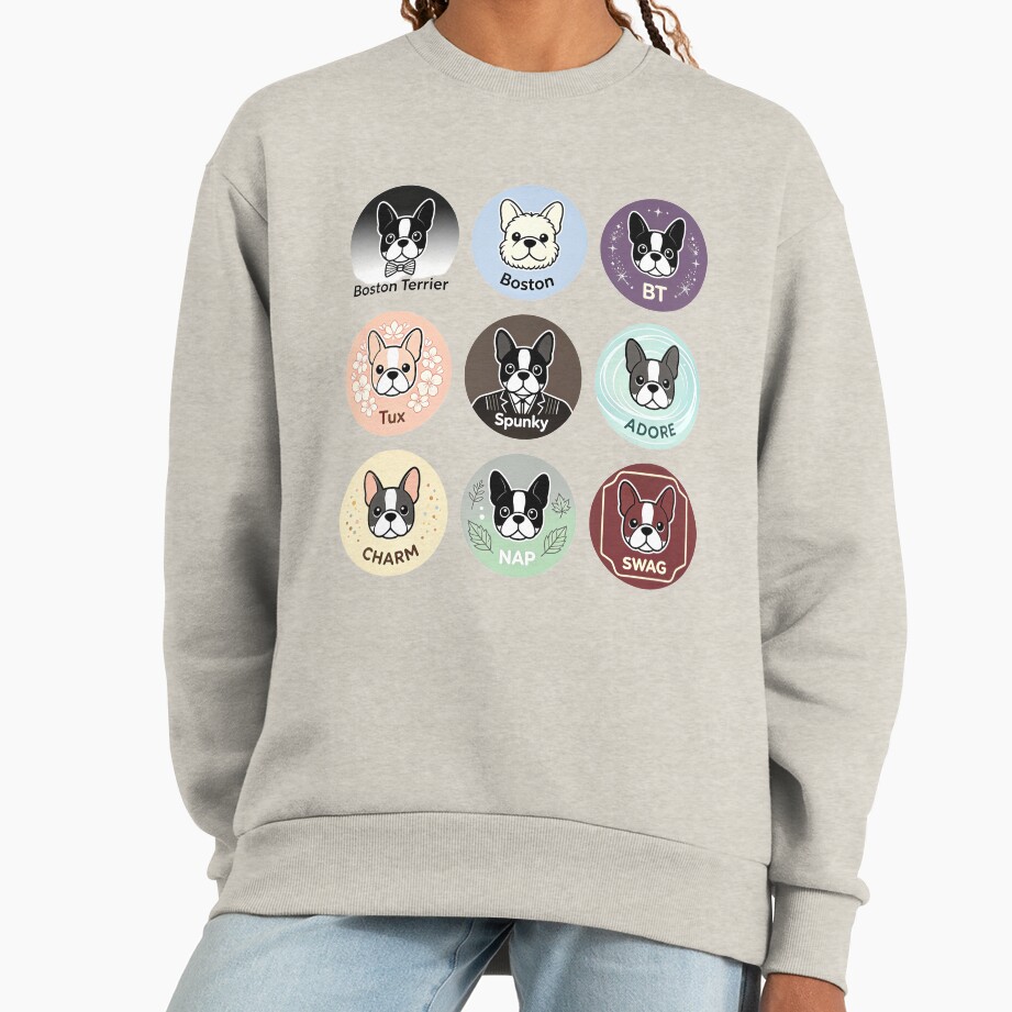 ssrcooversized_sweatshirtwomens_01oatmeal_heatherfrontsquare_productx1000-11 ssrcooversized sweatshirtwomens 01oatmeal heatherfrontsquare productx1000 11 - Boston Terrier Gifts