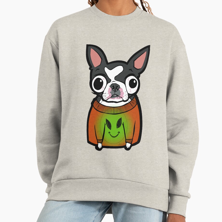 ssrcooversized_sweatshirtwomens_01oatmeal_heatherfrontsquare_productx1000-12 ssrcooversized sweatshirtwomens 01oatmeal heatherfrontsquare productx1000 12 - Boston Terrier Gifts
