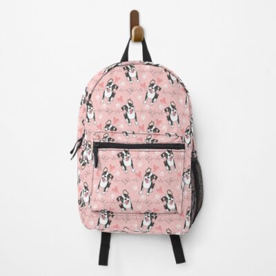 Boston Terrier Signature Print Backpack
