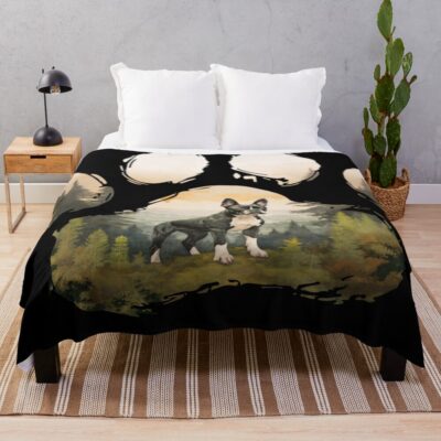Boston Terrier Legacy Artwork Throw Blanket