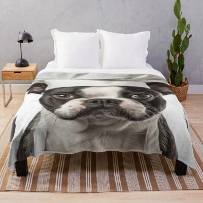Boston Terrier Heritage Design Throw Blanket