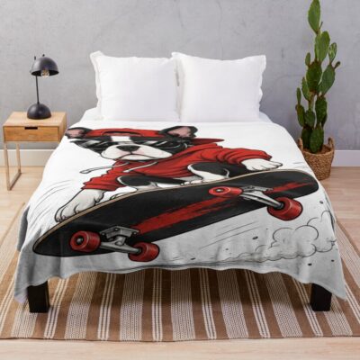 Boston Terrier Timeless Design Throw Blanket