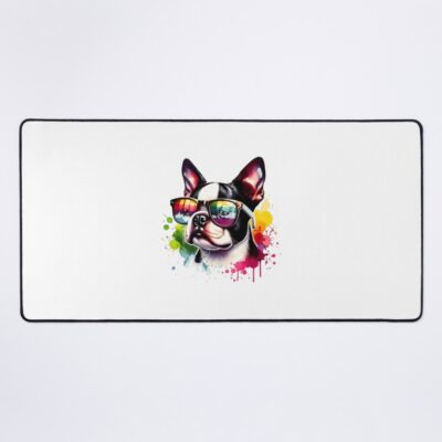 Boston Terrier Graphic Edition Mouse Pad